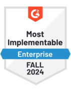 AI Agent Most Implementable G2 Badge